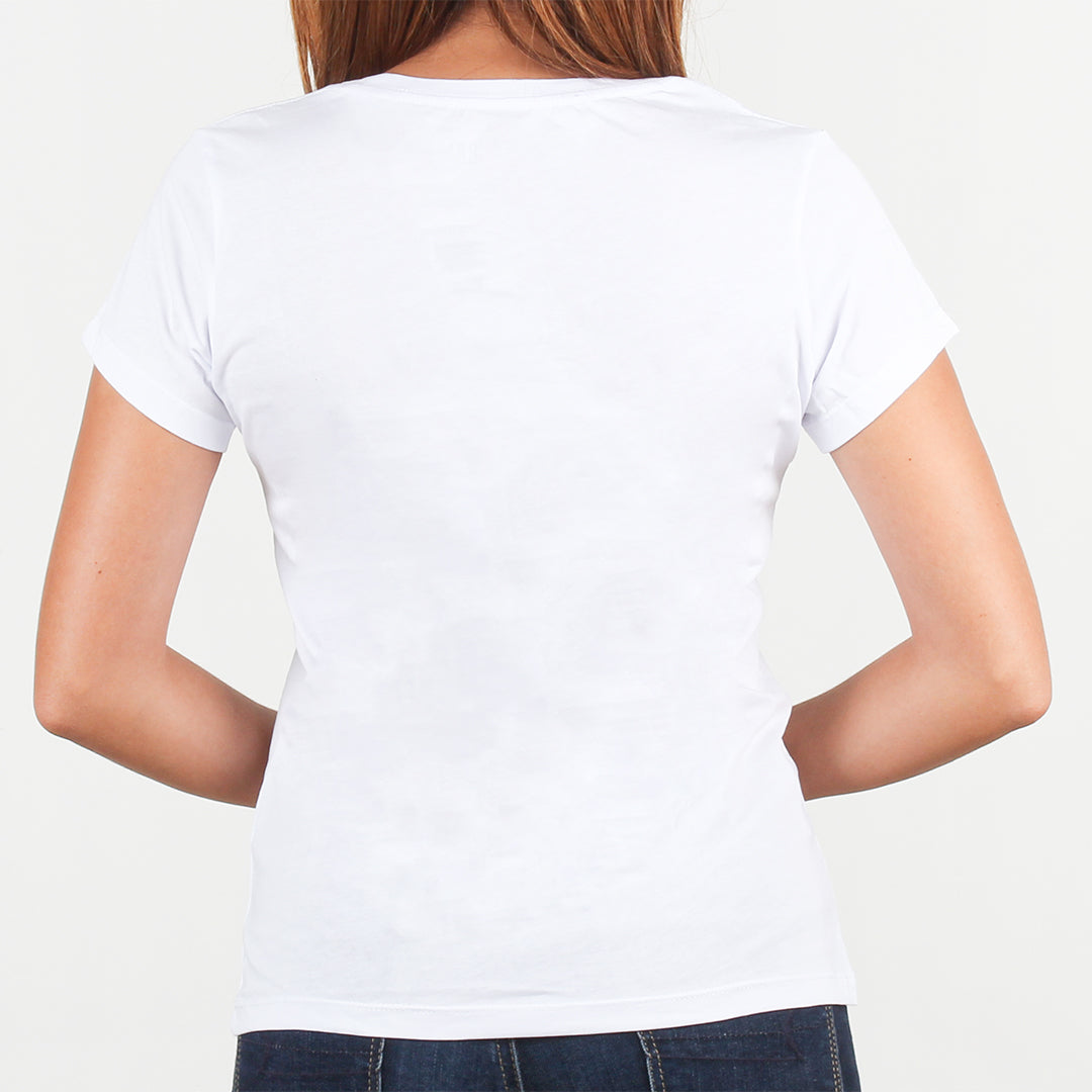 Casual camiseta basica mujer blanca – ThommyPTY